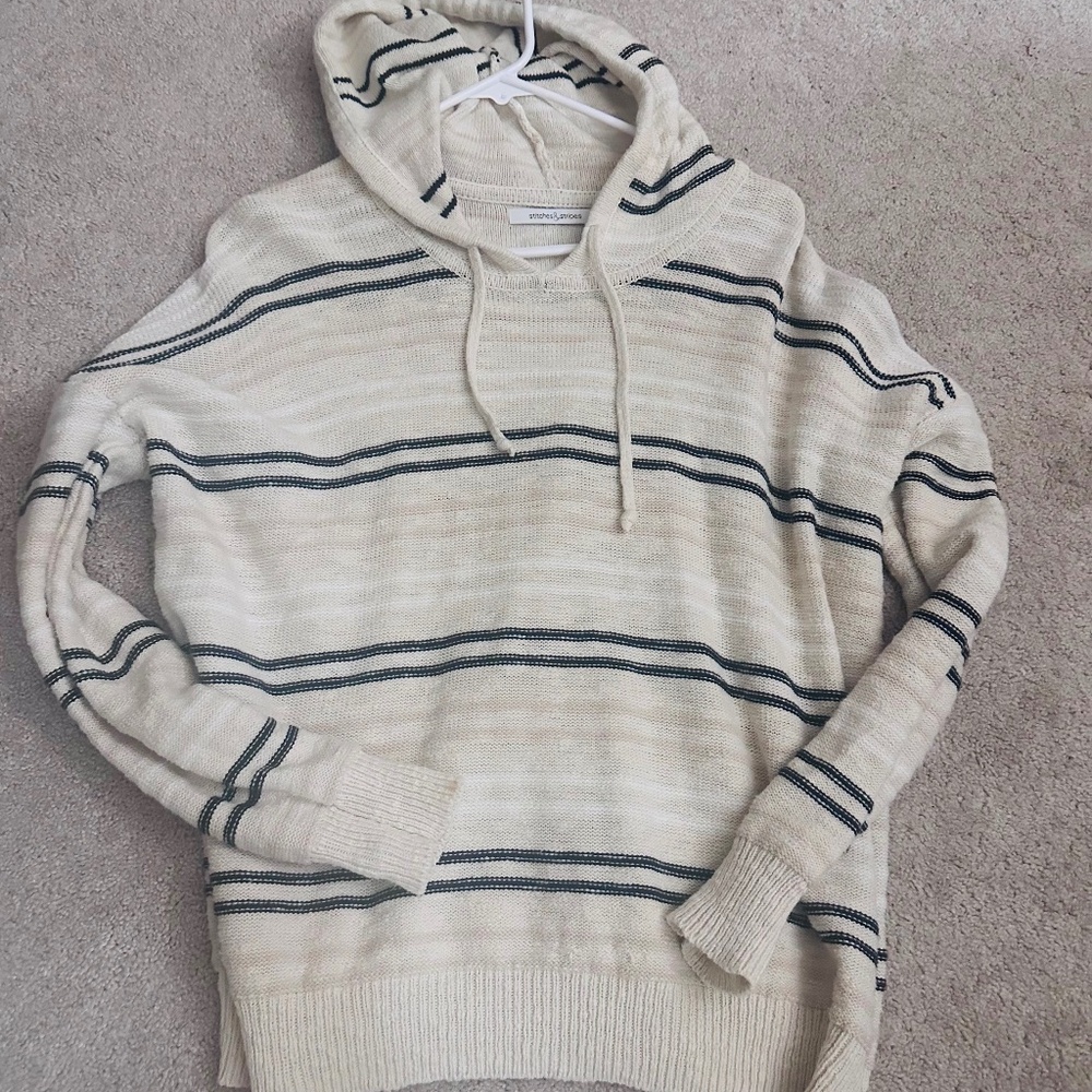 Pima cotton hooded top